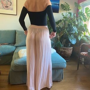 ZARA Flowy Pale Pink Pants